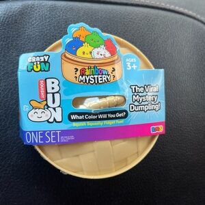 VIRAL & ORIGINAL. Rainbow Mystery Squishy Bun - Beige Dumpling Toy